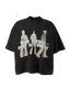 ShineNest Oversized Abstract Graphic T-Shirt – Vintage Streetwear Cotton Tee