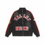Vale Forever Valley Dreams Chenille Patch Lettering Vintage Wash Track Jacket black
