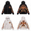 Vale Forever Valley Flames & Maltese Cross Graphic Vintage Wash Full-Zip Hoodie