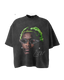 ShineNest Vintage Portrait Graphic Oversized T-Shirt