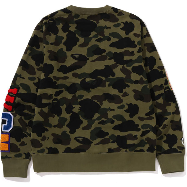 BAPE MENS 1ST CAMO SHARK CREWNECK SWEATSHIRT Main Image