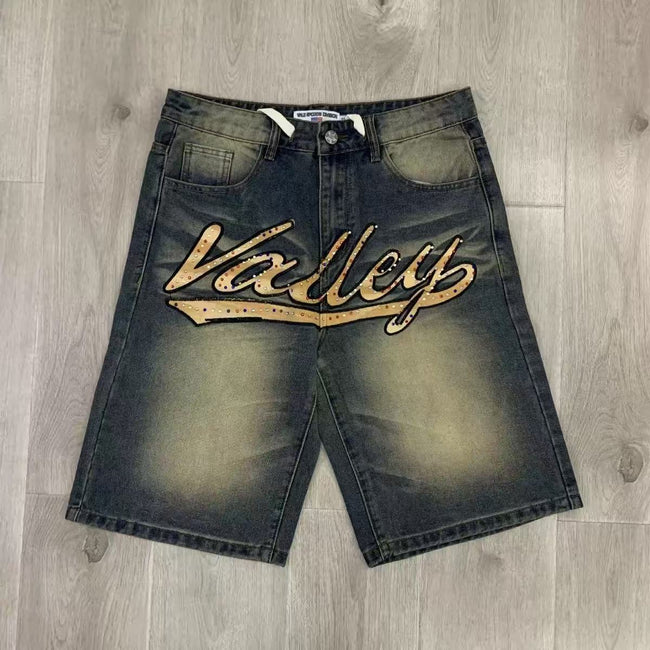 Vale Forever Skittles Jean Shorts 'Mid Blue' Hover Image