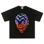 ShineNest Colorful Portrait Graphic Streetwear Tee