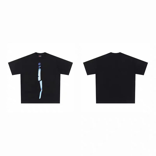 ShineNest Dark Minimalist Graphic Streetwear Tee Main Image