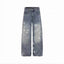 Y2K Vintage Washed Wide Leg Jeans Men’s Streetwear Baggy Denim Pants