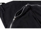 Women’s Black Zipper Flare Pants | Y2K High Waist Slim Fit Bell Bottom Trousers