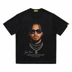ShineNest Vintage Portrait Graphic Oversized T-Shirt