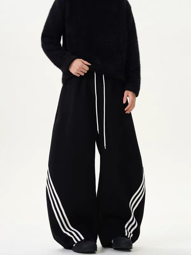 ShineNest Y2K Wide Leg Track Pants Hover Image