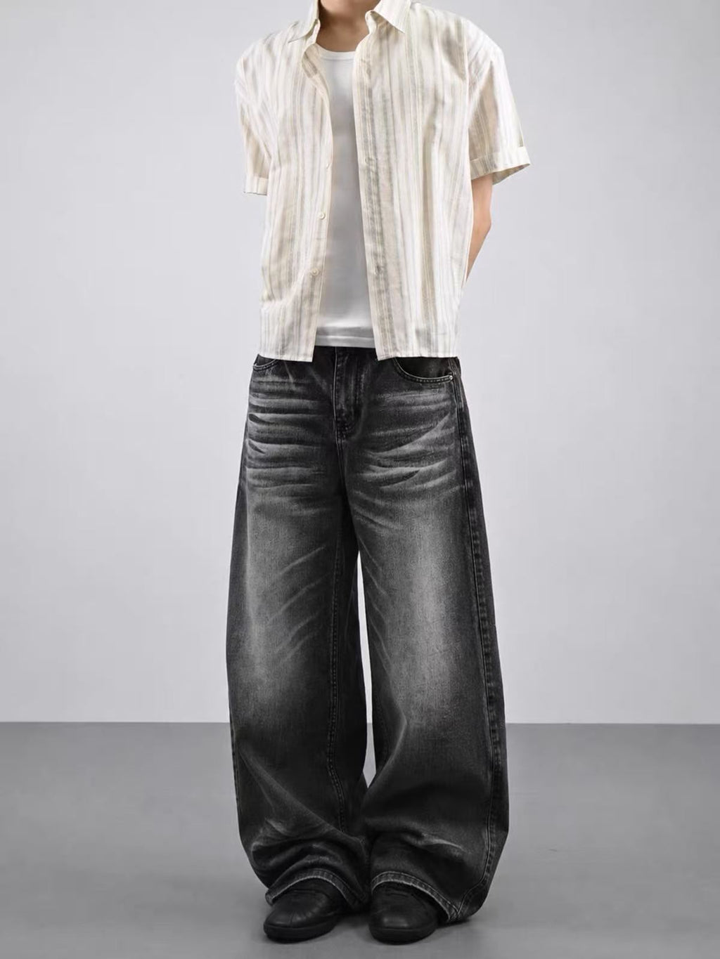 ShineNest Wide Leg Jeans