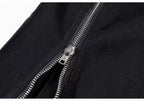 Women’s Black Zipper Flare Pants | Y2K High Waist Slim Fit Bell Bottom Trousers