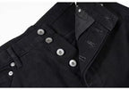 Women’s Black Zipper Flare Pants | Y2K High Waist Slim Fit Bell Bottom Trousers