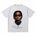 ShineNest Vintage Portrait Graphic Oversized T-Shirt