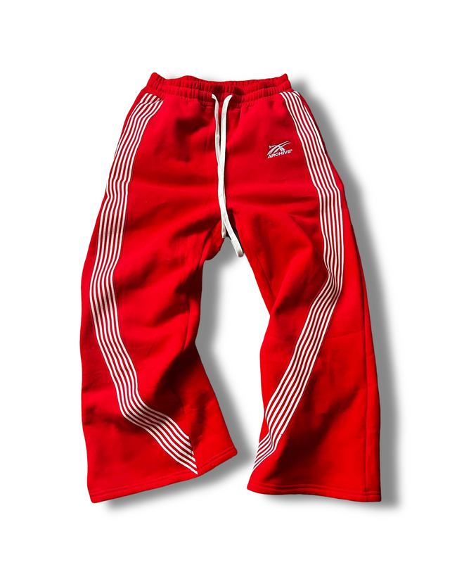 ARCHIVE ESSENTIAL WIDELEG SWEATPANTS RED Main Image