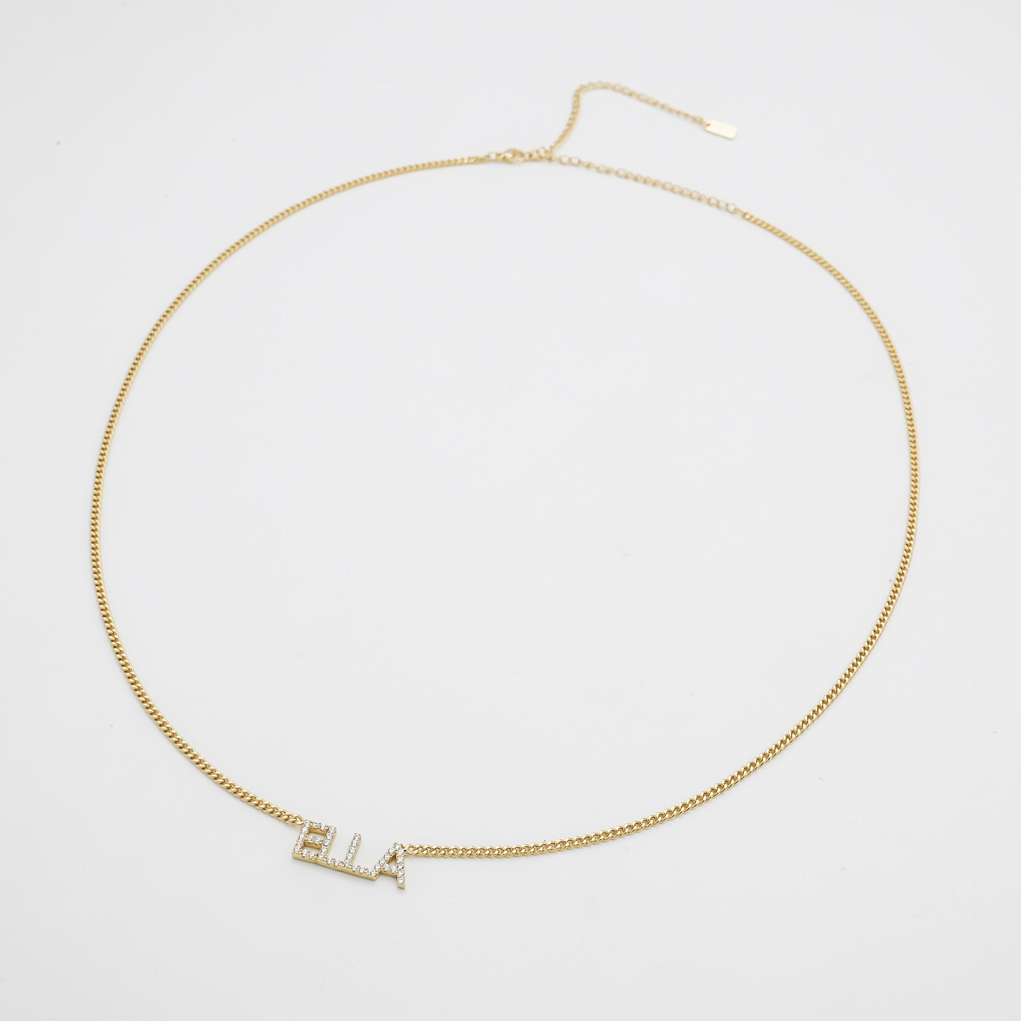 Olympia Pave Name Belly Chain