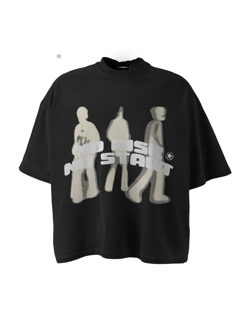 ShineNest Oversized Abstract Graphic T-Shirt – Vintage Streetwear Cotton Tee
