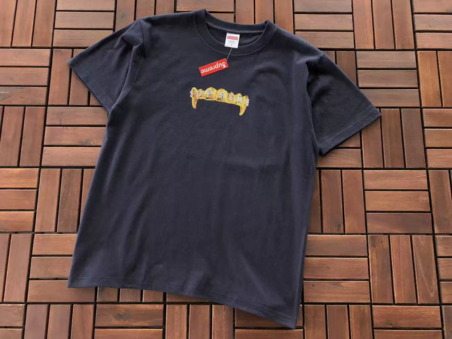 Supreme Gold Grills T-Shirt Navy Hover Image