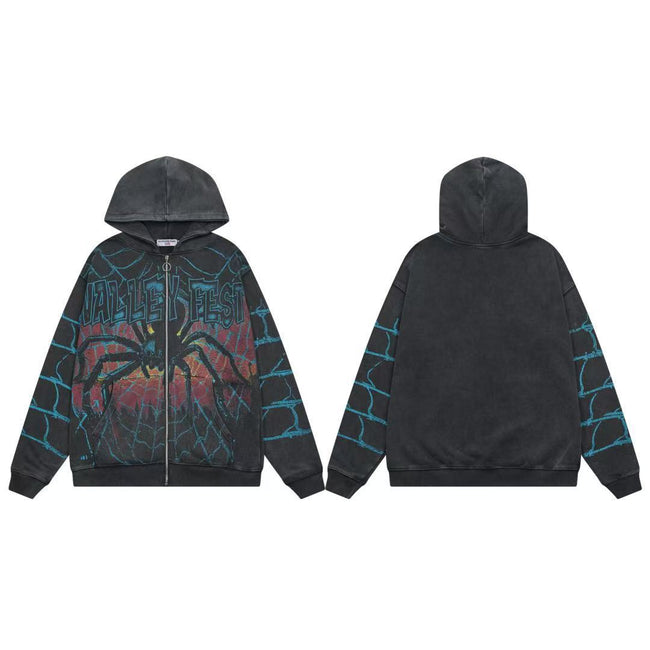 Vale Forever Valley Fest Spider Graphic Full-Zip Hoodie Hover Image