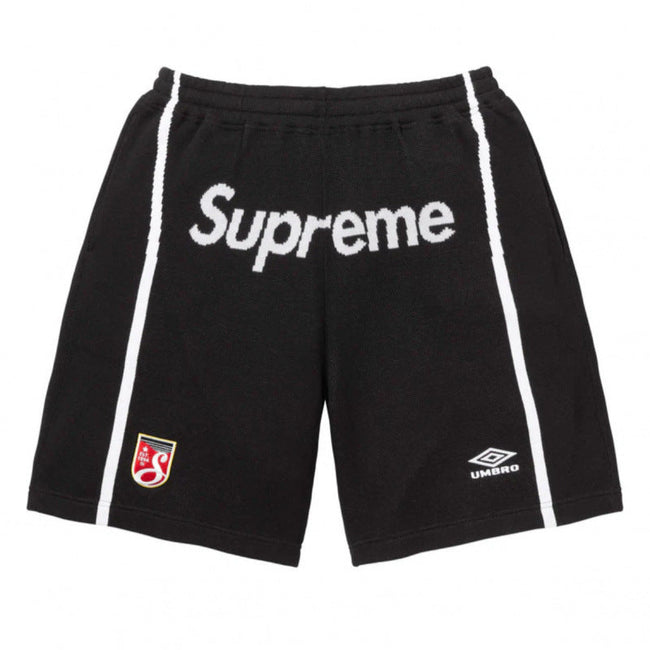 Supreme x Umbro Track Shorts - Black / White Hover Image