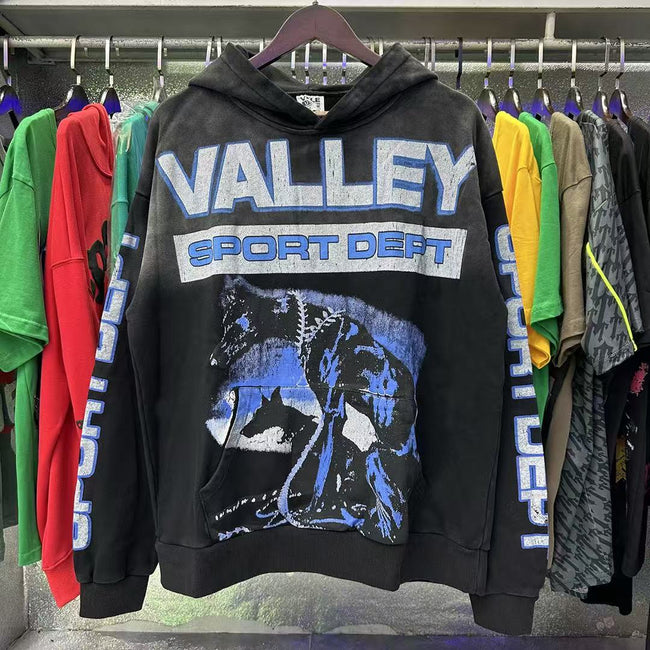 Vale Forever Valley Sport Dept Doberman Graphic Vintage Wash Hoodie Hover Image