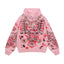 Vale Forever Valley Dreams Eagle Graphic Vintage Wash Full-Zip Hoodie pink