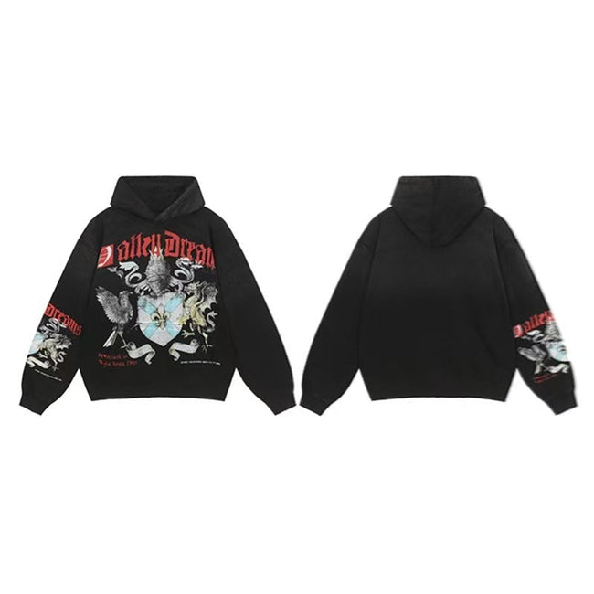 Vale Forever Valley Dreams Crest & Shield Graphic Vintage Wash Hoodie Hover Image