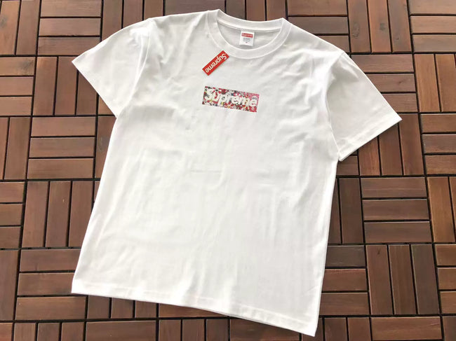 Supreme Floral Box Logo T-Shirt White Hover Image