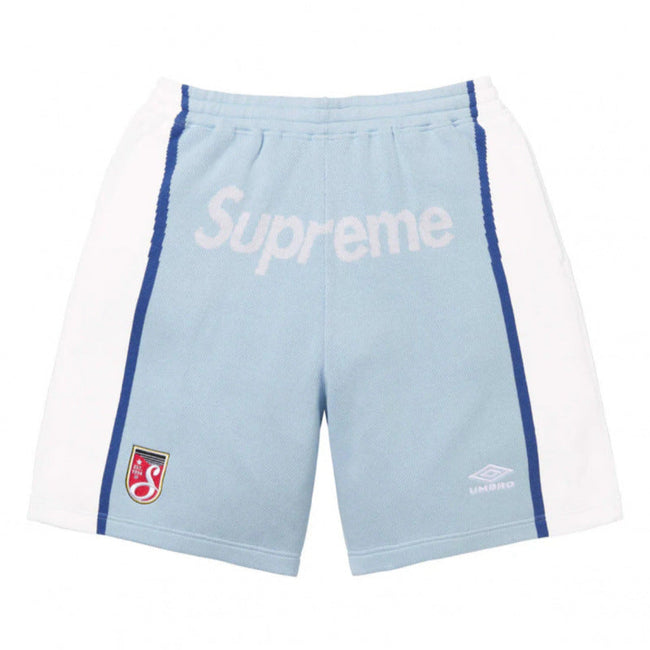 Supreme x Umbro Track Shorts - Light Blue / White Hover Image