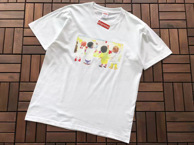 Supreme Kids Graphic T-Shirt White Hover Image