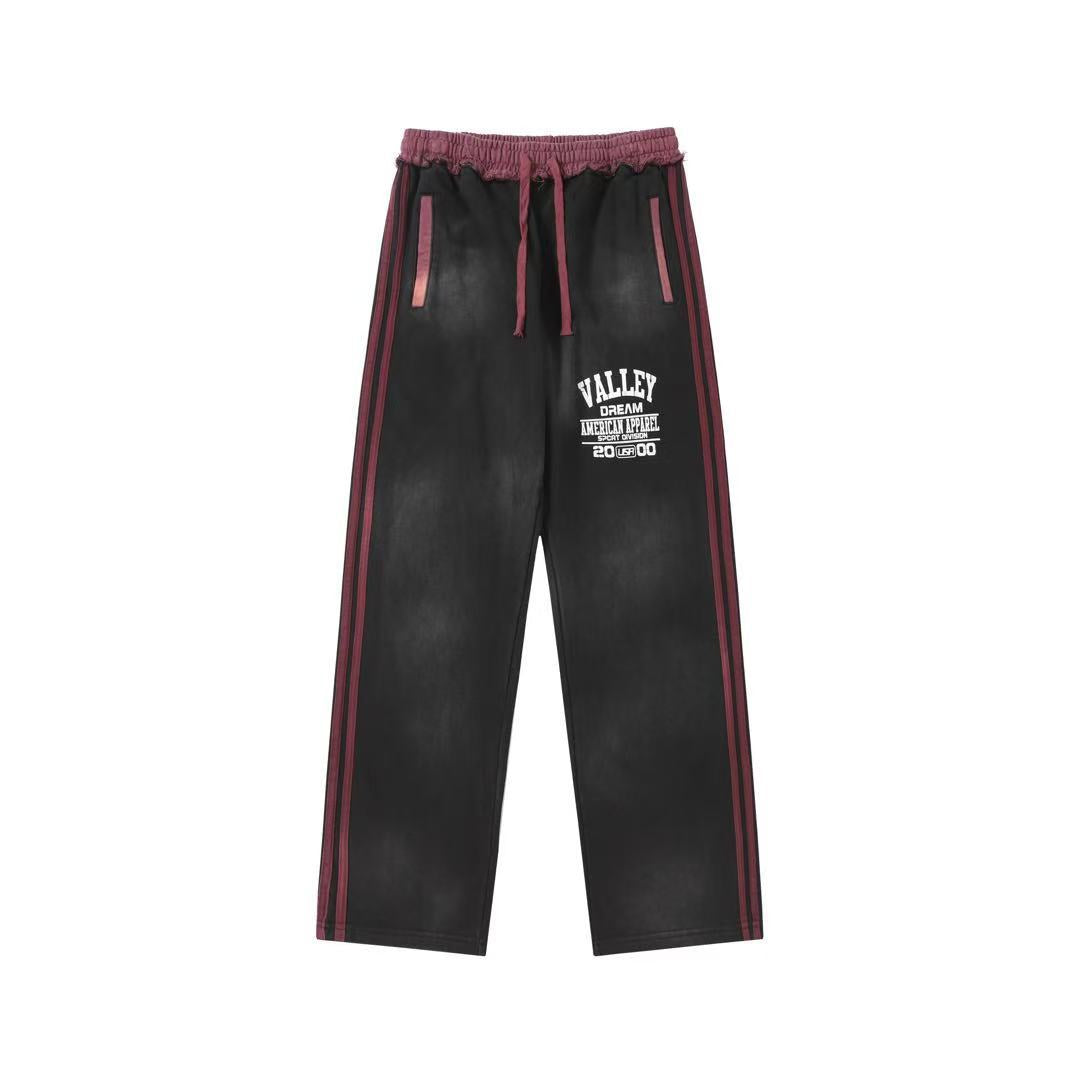 Vale Forever Valley Side Stripe Vintage Wash Sweatpants black