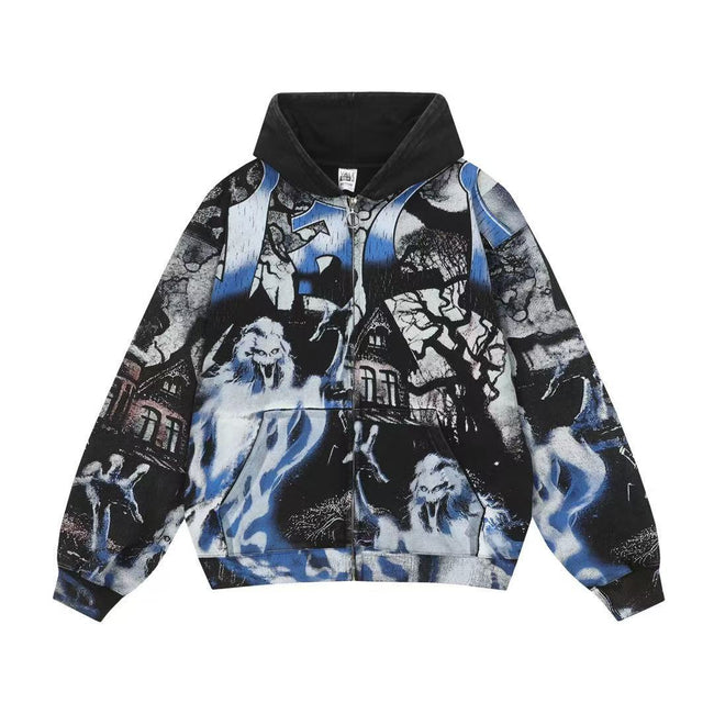 Vale Forever Haunted Mansion All-Over Print Full-Zip Hoodie Hover Image
