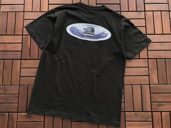 Supreme The North Face Collaborative T-Shirt Black Hover Image