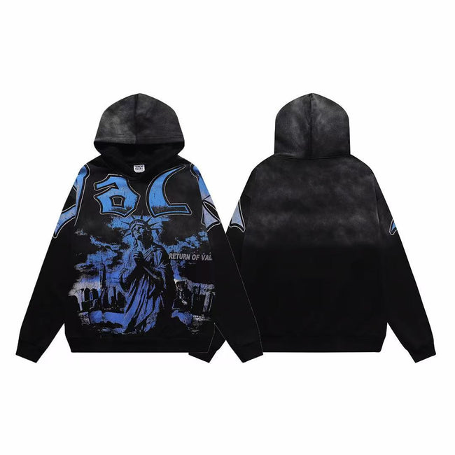 Vale Forever Return of Vale Statue of Liberty Graphic Vintage Wash Hoodie Hover Image