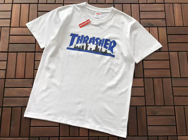 Supreme x Thrasher Skyline T-Shirt White Hover Image