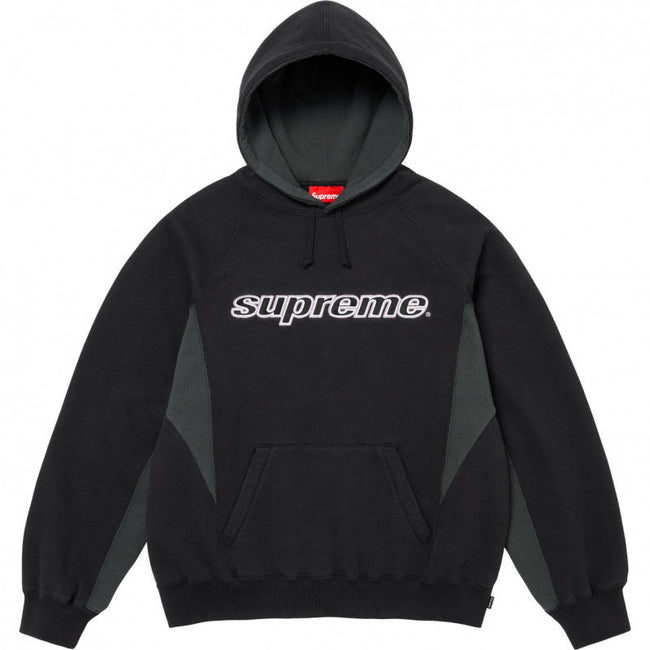 Supreme Outline Hooded Sweatshirt - Black / Charcoal Hover Image