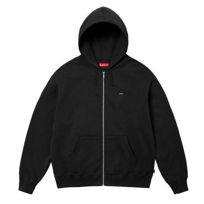 Supreme Small Box Zip Up Hooded Sweatshirt - Black Hover Image