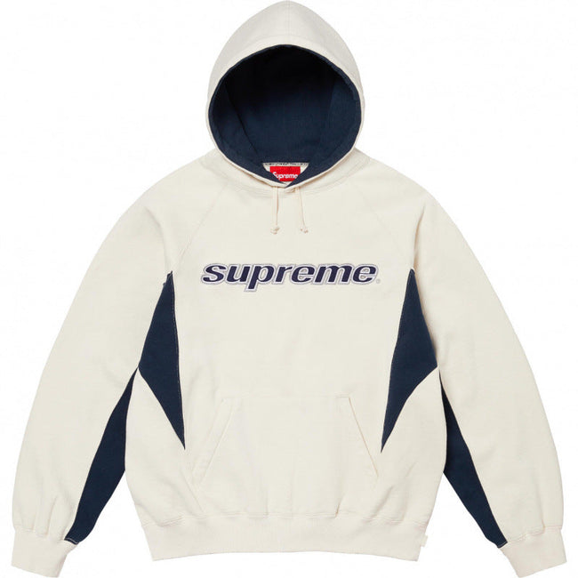 Supreme Outline Hooded Sweatshirt - Natural / Navy Hover Image
