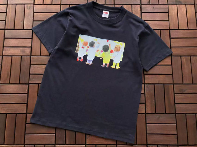 Supreme Kids Graphic T-Shirt Heather Grey Hover Image