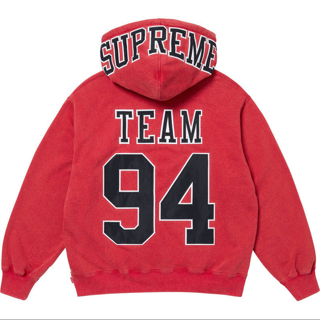 Supreme Team 94 Hooded Sweatshirt - Red / Navy Hover Image