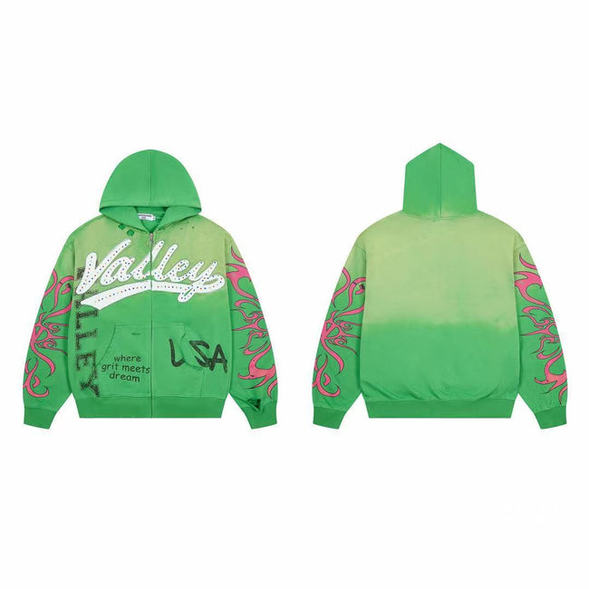 Vale Forever Valley & USA Graphic Vintage Wash Full-Zip Hoodie Hover Image