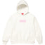 Supreme Box Logo Hooded Sweatshirt - Natural / Light Pink