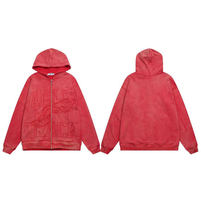 Vale Forever Valley Track Vintage Wash Full-Zip Hoodie Hover Image