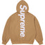 Supreme Center Vertical Logo Hooded Sweatshirt - Camel / Tan