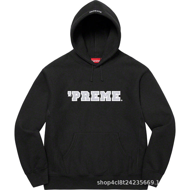 Supreme Cutout Logo Hooded Sweatshirt - Black Hover Image
