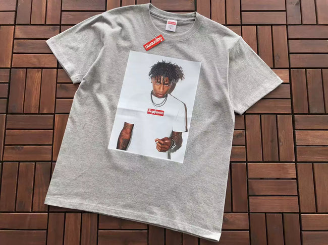 Supreme x NBA YoungBoy Photo T-Shirt - Heather Grey Hover Image