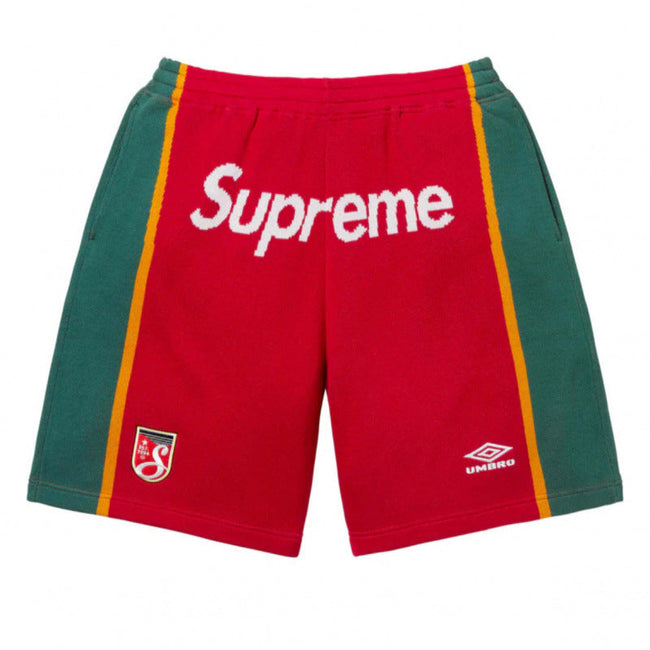 Supreme x Umbro Track Shorts - Red / Green Hover Image