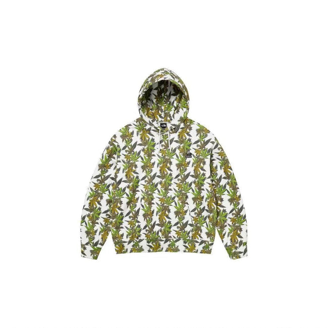 Supreme All-Over Plant Print Hooded Sweatshirt - White/Multi Hover Image