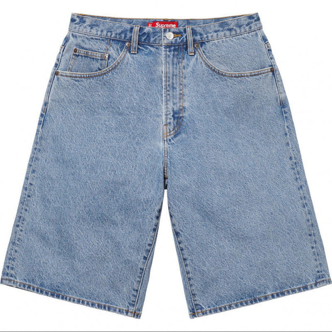 Supreme Denim Work Shorts - Light Blue Wash Hover Image