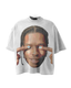 ShineNest Oversized Portrait Graphic T-Shirt