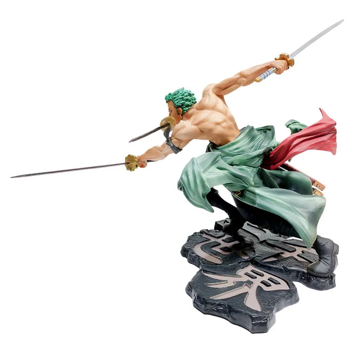 Bandai | 10CM One Piece Luffy Figure Roronoa Zoro Three-Blade Sa-Maximum Manga Anime Statue PVC Action Collection Model Toys For Children