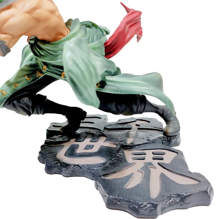 Bandai | 10CM One Piece Luffy Figure Roronoa Zoro Three-Blade Sa-Maximum Manga Anime Statue PVC Action Collection Model Toys For Children